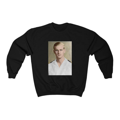 Copy of Young Prince Philip Shirt - Duke of Edinburgh Crewneck Sweatshirt - Trump Save America Store 2024