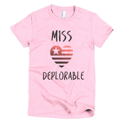 Miss Deplorable Short Sleeve Women's T-shirt - Miss Deplorable
