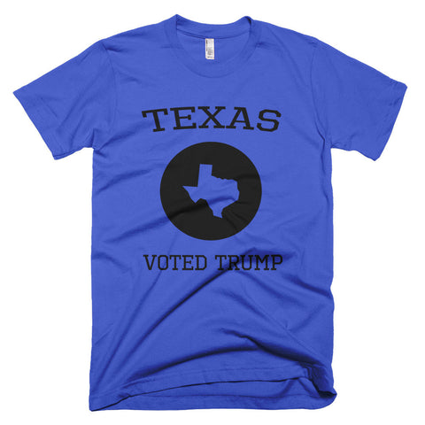 Texas Voted Donald Trump Short sleeve men's t-shirt - Miss Deplorable