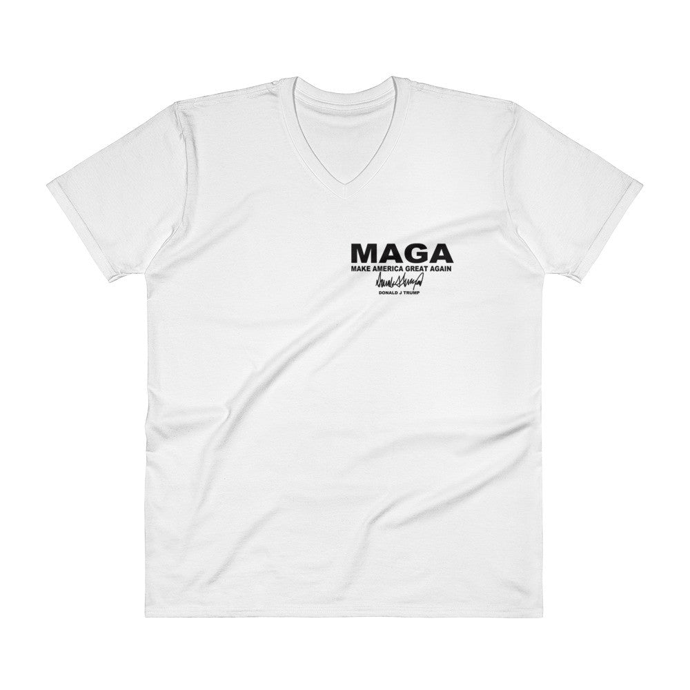 Make America Great Again V-Neck Mens T-Shirt - Miss Deplorable