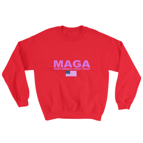 Donald Trump Make America Great Again Pink MAGA Sweatshirt - Miss Deplorable