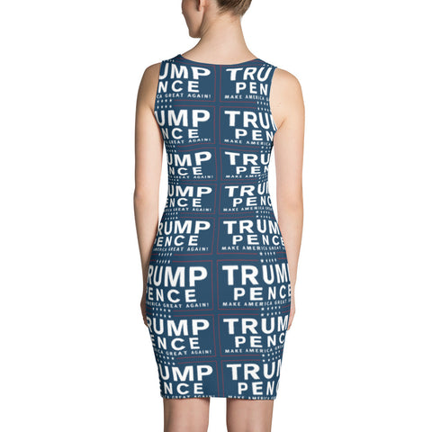 Trump Pence Make America Great Again Dress Blue - Miss Deplorable