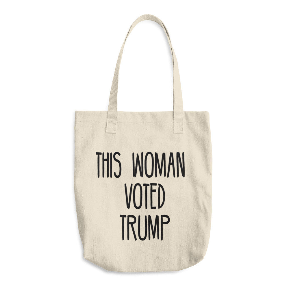 This Woman Voted Donald Trump Cotton Tote Bag - Miss Deplorable