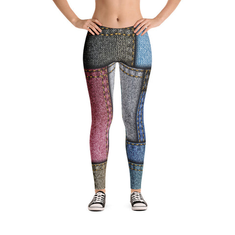 Jean Patch Leggings - Miss Deplorable