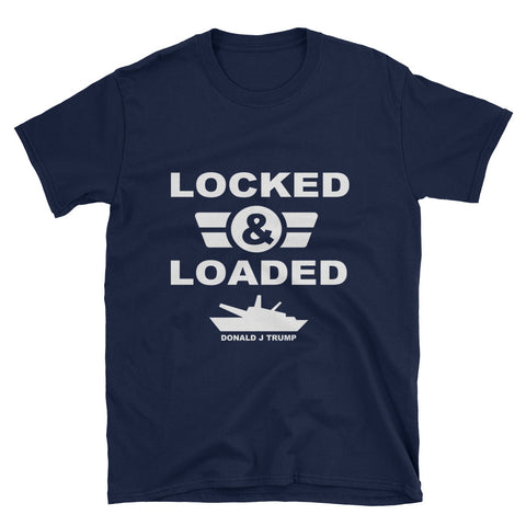 Donald Trump Locked And Loaded Womens T-Shirt - Miss Deplorable