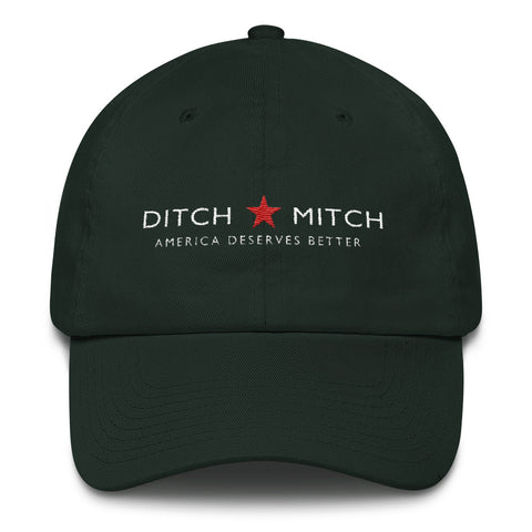 Ditch Mitch - Mitch McConnell Cotton Cap - Miss Deplorable