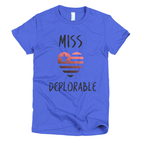 Miss Deplorable Short Sleeve Women's T-shirt - Miss Deplorable