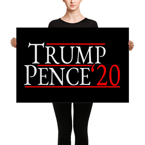 Trump Pence 2020 Wall Canvas - Miss Deplorable