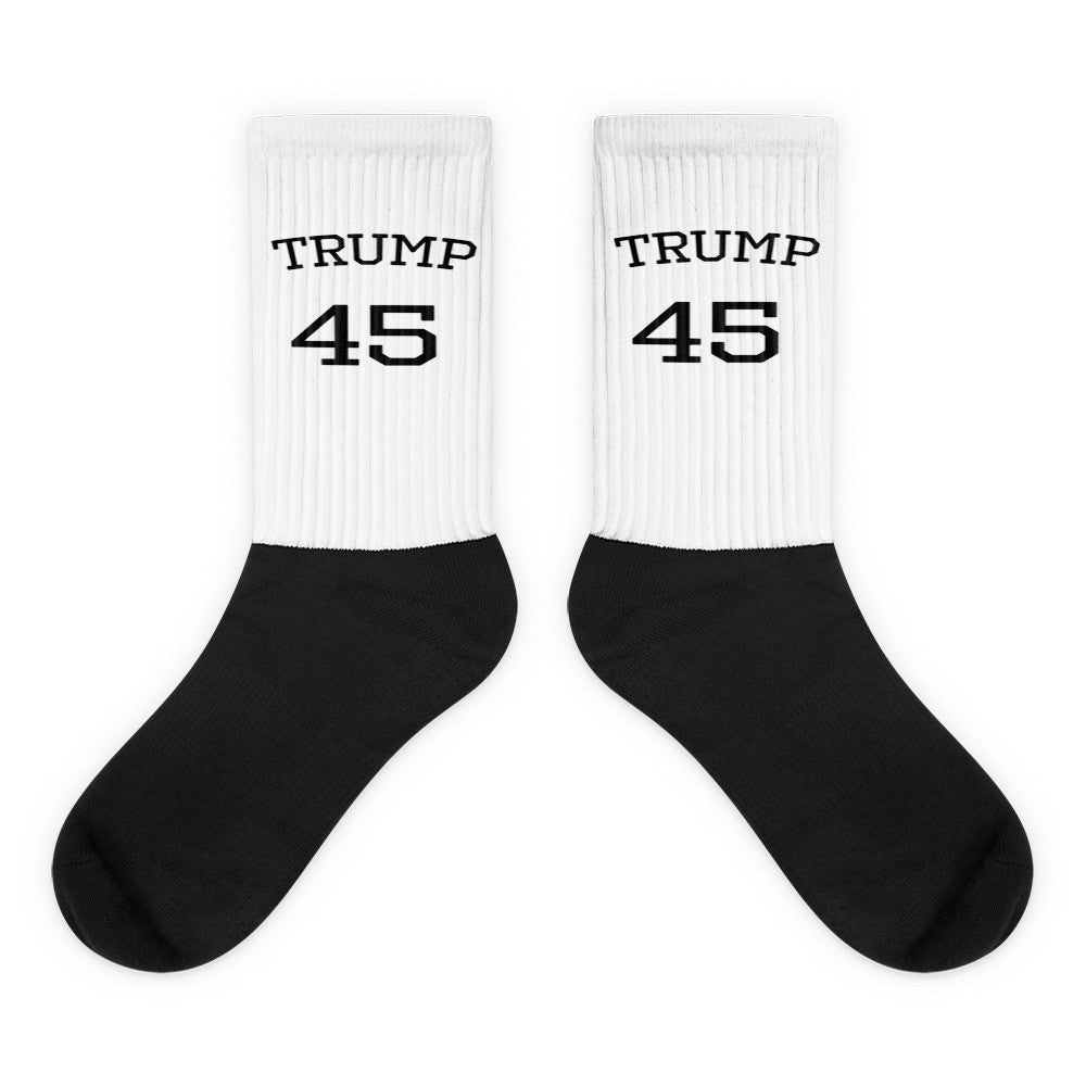 Donald Trump 45 Black foot socks - Miss Deplorable