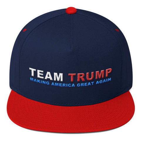Team Donald Trump Making America Great Again Flat Bill Cap - Miss Deplorable