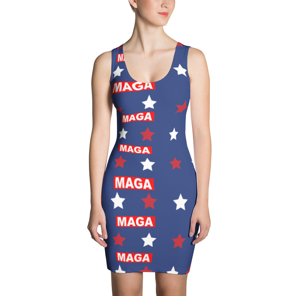 Blue Make America Great Again "MAGA" Dress - Miss Deplorable