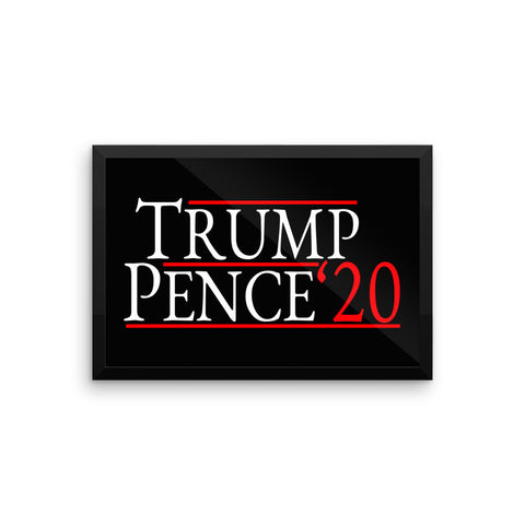 Trump Pence 2020 Framed Poster - Miss Deplorable