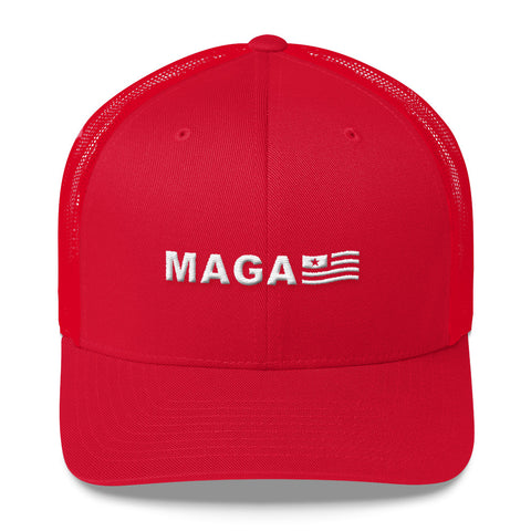 Make America Great Again MAGA USA FLAG Trucker Cap - Miss Deplorable
