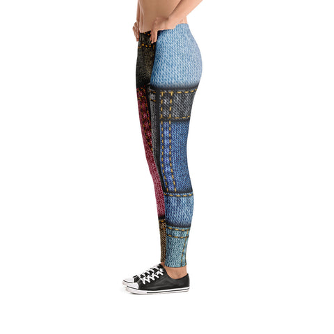 Jean Patch Leggings - Miss Deplorable