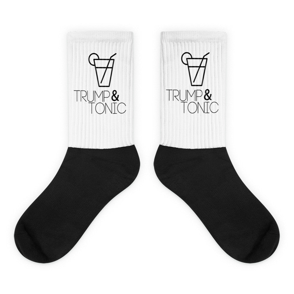 Donald Trump & Tonic Black foot socks - Miss Deplorable