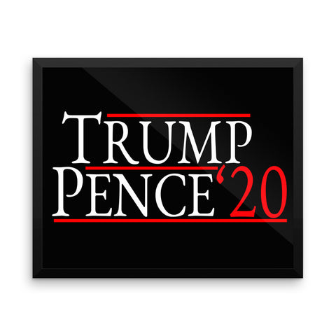 Trump Pence 2020 Framed Poster - Miss Deplorable