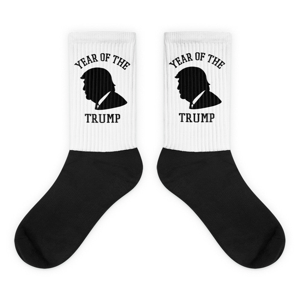 Year Of The Trump Black foot socks - Miss Deplorable