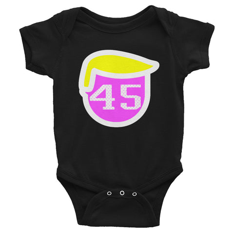 Trump 45 Donald Trump Infant short sleeve one-piece - Miss Deplorable