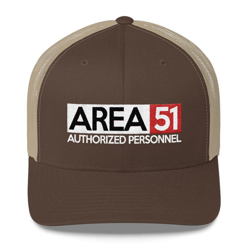 Area 51 Trucker Hat - Storm Area 51 Hats - Authorized Personnel CrewneckTrucker Cap - Trump Save America Store 2024