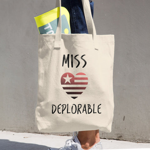 Miss Deplorable Cotton Tote Bag - Miss Deplorable