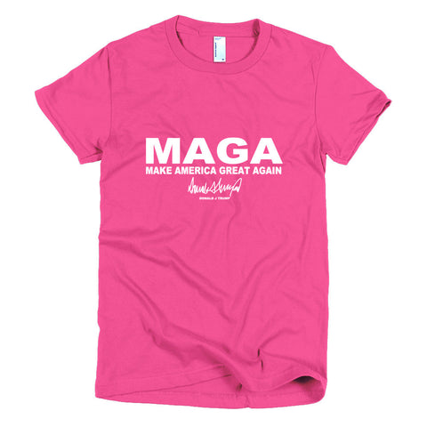 Make America Great Again "MAGA" Donald Trump Womens T shirt - Miss Deplorable