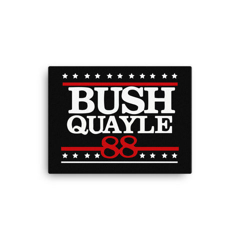 George H. W. Bush 41st President of the United States Bush Quayle 88 Canvas - Miss Deplorable