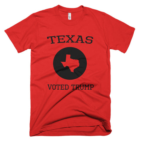 Texas Voted Donald Trump Short sleeve men's t-shirt - Miss Deplorable