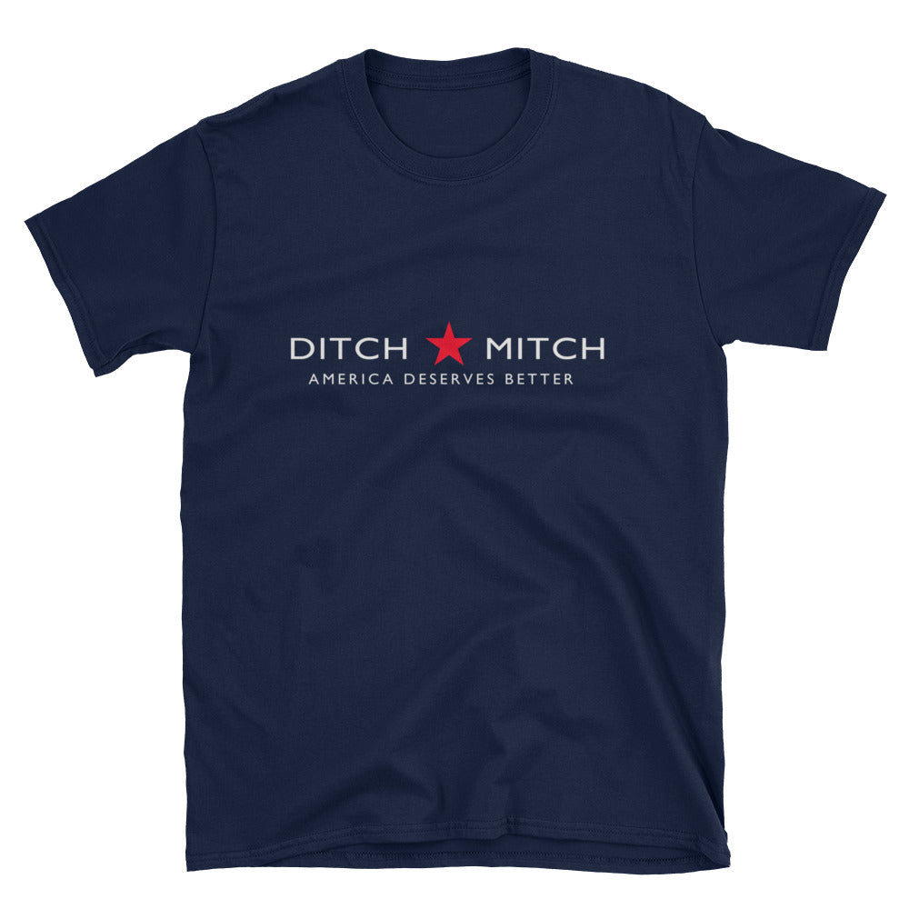 Ditch Mitch America Deserves Better Womens T Shirt - Miss Deplorable