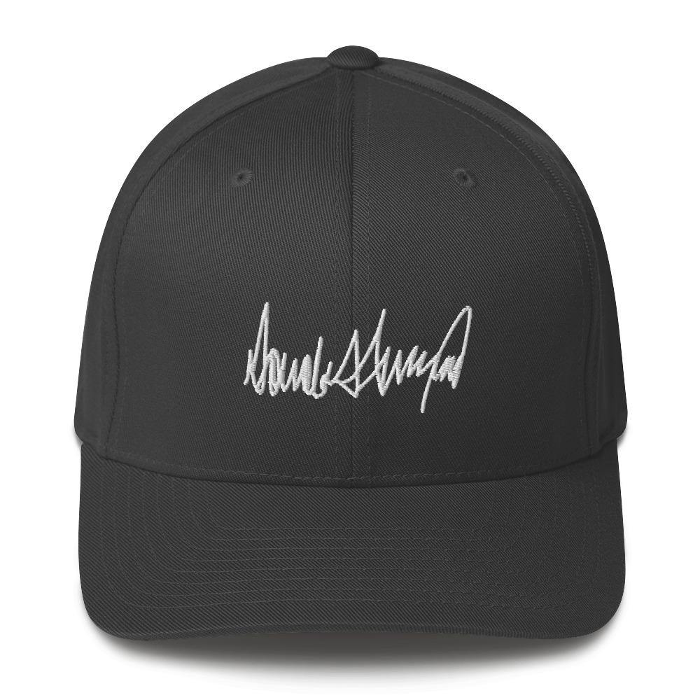 Donald Trump Autograph Baseball Hat - Trump Save America Store 2024