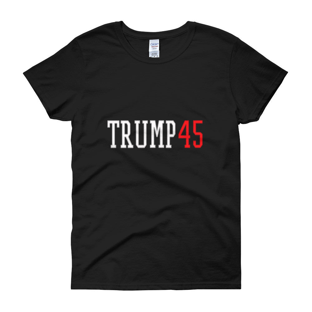Donald Trump' Trump 45 Women's Short Sleeve T-Shirt - Miss Deplorable