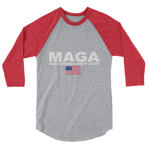 Make America Great Again MAGA Mens Raglan Shirt - Miss Deplorable