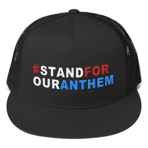 Stand For Our Anthem Trucker Cap - Miss Deplorable