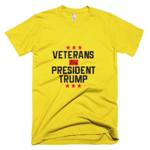 Veterans For President Trump Short sleeve men's t-shirt - Miss Deplorable