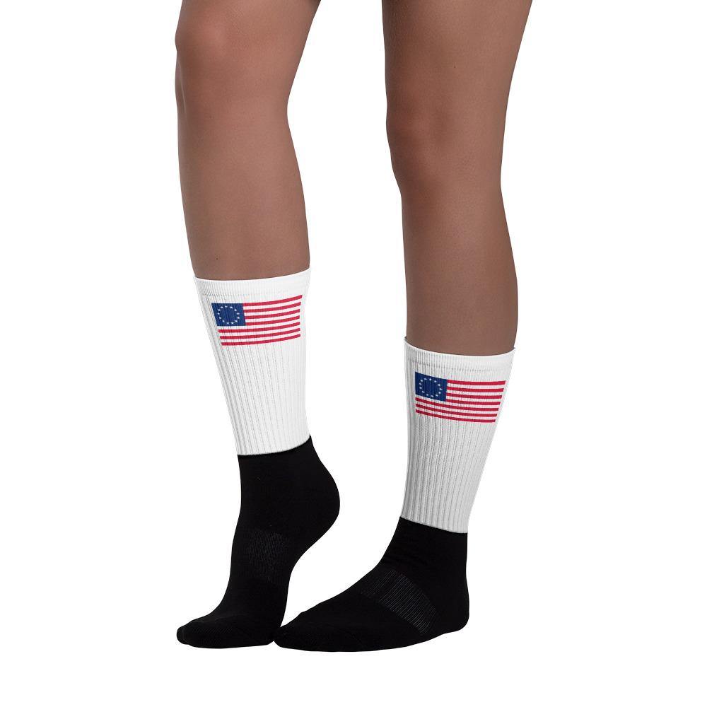 Betsy Ross American Flag Socks - Trump Save America Store 2024