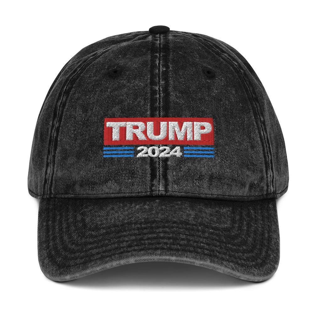 Trump 2024 Hat President Donald Trump Vintage Cotton Baseball Hat - Trump Save America Store 2024