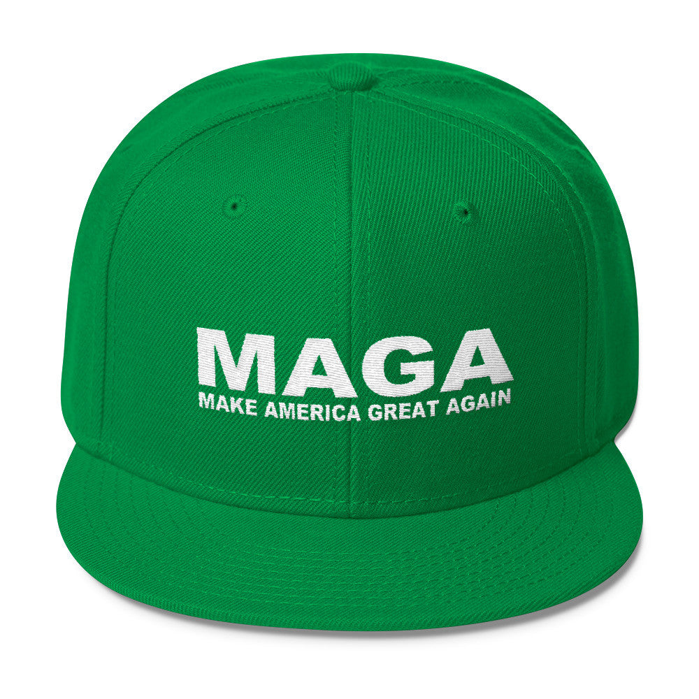 Make America Great Again Irish Green Snapback Cap - Miss Deplorable