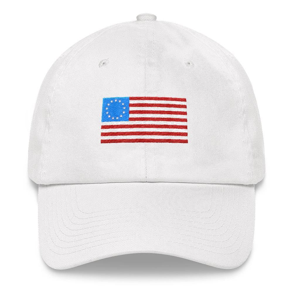 Betsy Ross American Flag Dad hat - Trump Save America Store 2024