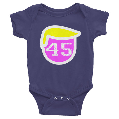 Trump 45 Donald Trump Infant short sleeve one-piece - Miss Deplorable
