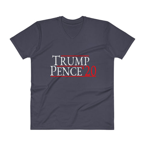 Donald Trump Mike Pence 2020 V-Neck Mens T-Shirt - Miss Deplorable