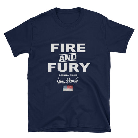 Donald Trump Fire And Fury Womens T- Shirt - Miss Deplorable