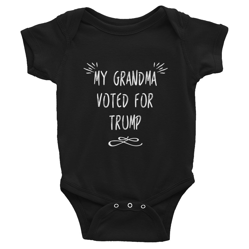 My Grandma Voted For Donald Trump Infant Bodysuit - Miss Deplorable
