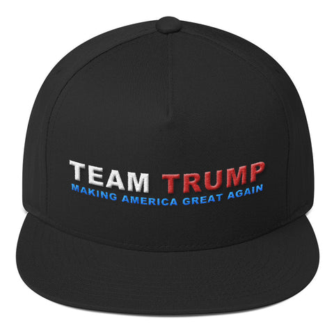 Team Donald Trump Making America Great Again Flat Bill Cap - Miss Deplorable