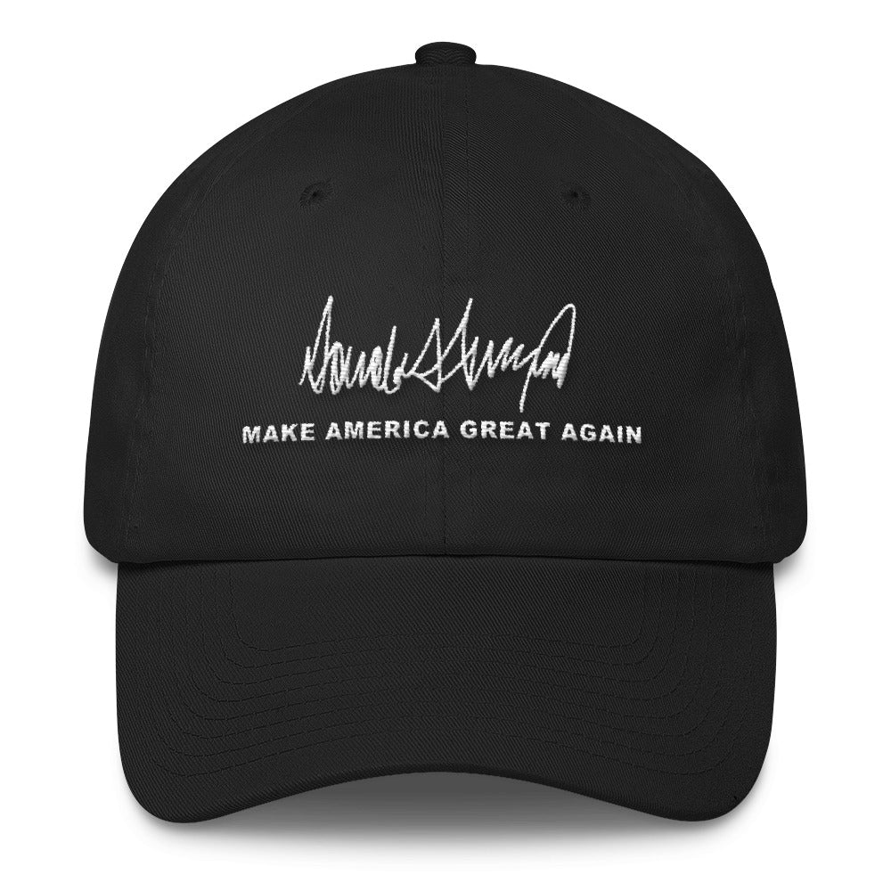 Make America Great Again Trump Signature Cotton Cap - Miss Deplorable