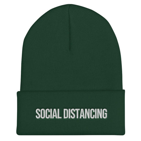 Social Distancing Hat - Social Distancing Cuffed Beanie - Trump Save America Store 2024