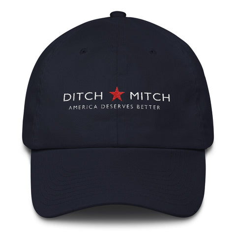 Ditch Mitch - Mitch McConnell Cotton Cap - Miss Deplorable