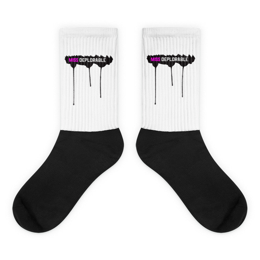 Miss Deplorable Black foot socks - Miss Deplorable