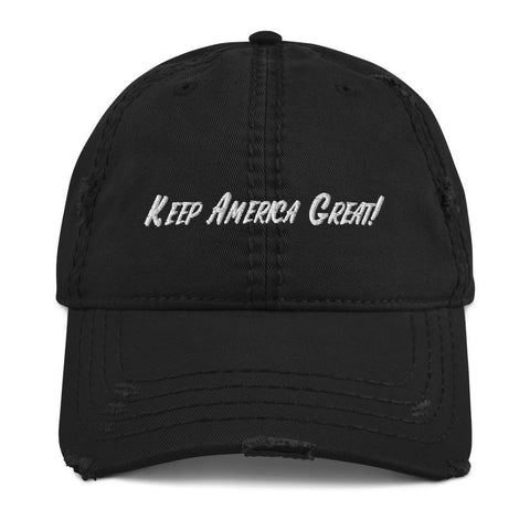 Keep America Great Distressed Dad Hat - Trump Save America Store 2024