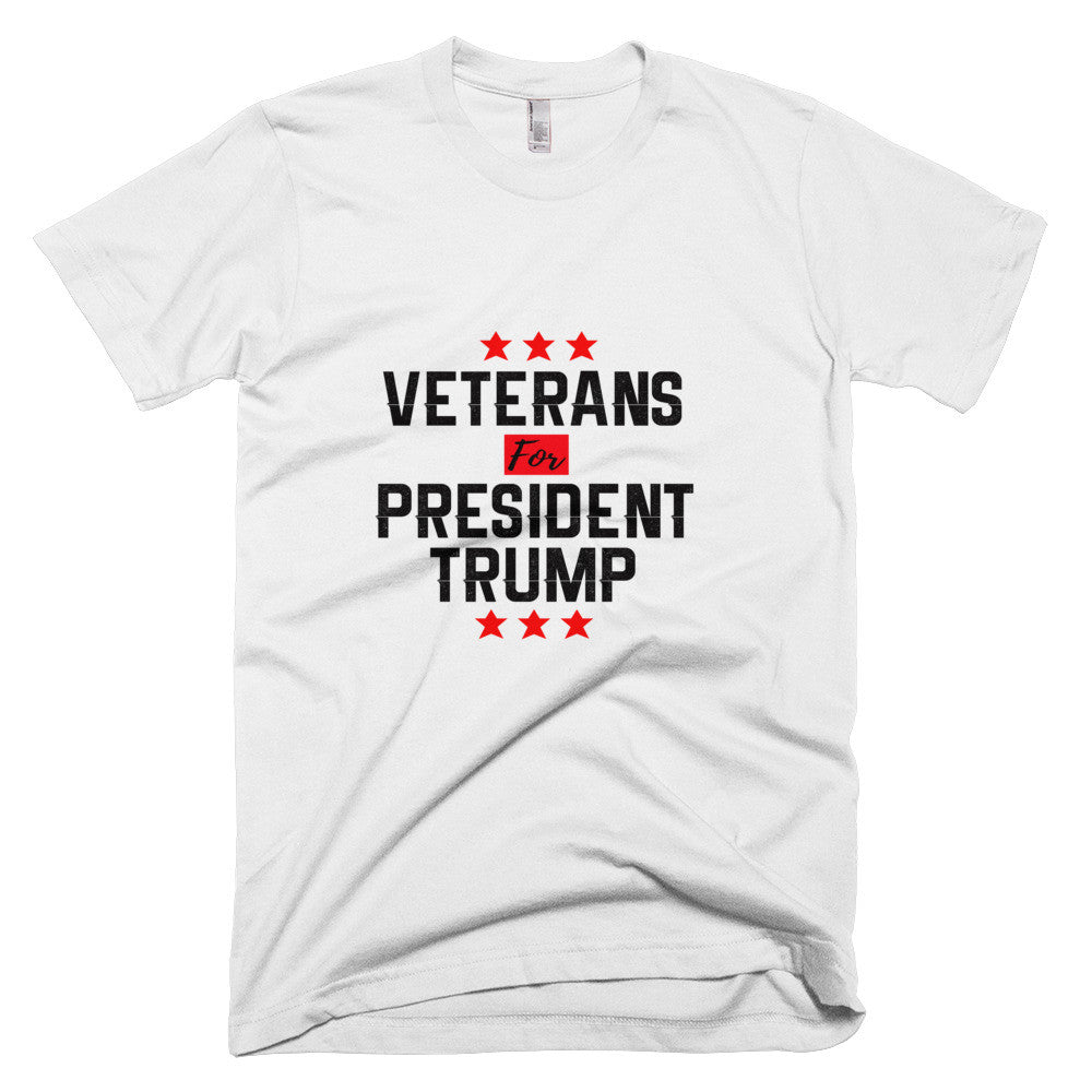 Veterans For President Trump Short sleeve men's t-shirt - Miss Deplorable