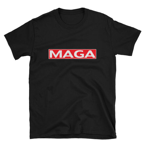 Donald Trump Red MAGA Shield Womens T Shirt - Miss Deplorable
