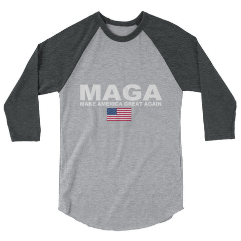 Make America Great Again MAGA Mens Raglan Shirt - Miss Deplorable